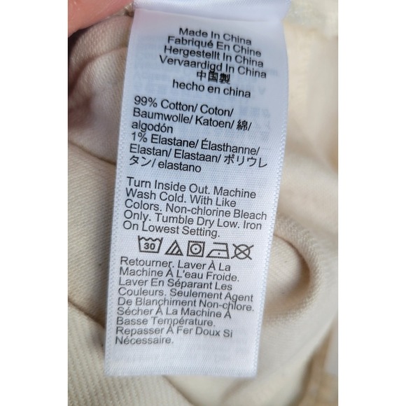 J.Crew High-Rise 96 Flare Jeans Wide Leg Ecru Pants Women's Size 28 NWT - Picture 9 of 10